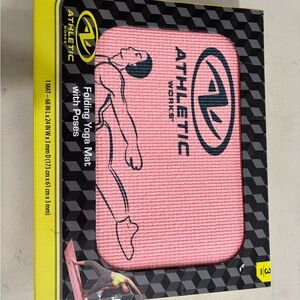 Athletic Works Pink Yoga Mat with Poses
